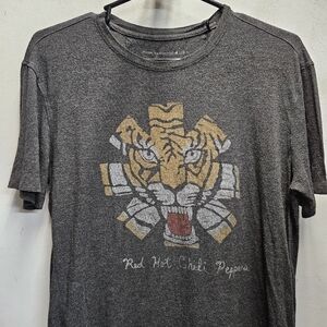 John Varvatos Shirt Mens Small Grey Red Hot Chili Peppers Rock Artist Series
